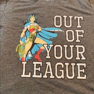 Wonder Woman short sleeve shirt.